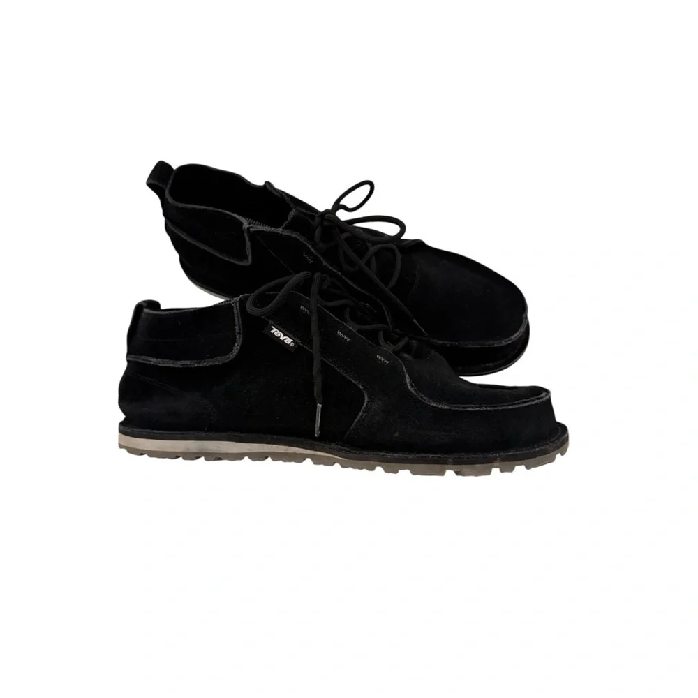 Teva Mush Atoll Black Suede Lace-Up Chukka Boots